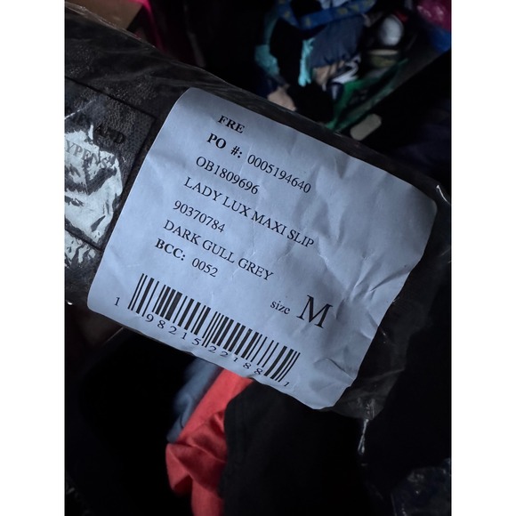 Free People Lady Lux Maxi Slip Dress Layering Dark Gull Grey M NWT MSRP $88 - Picture 5 of 5